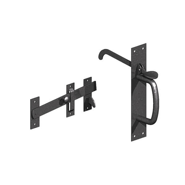 Heavy Suffolk Thumb Latch with Long Thumb Bit BLACK