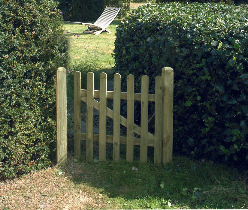 Round Top Picket Gate RTPG90